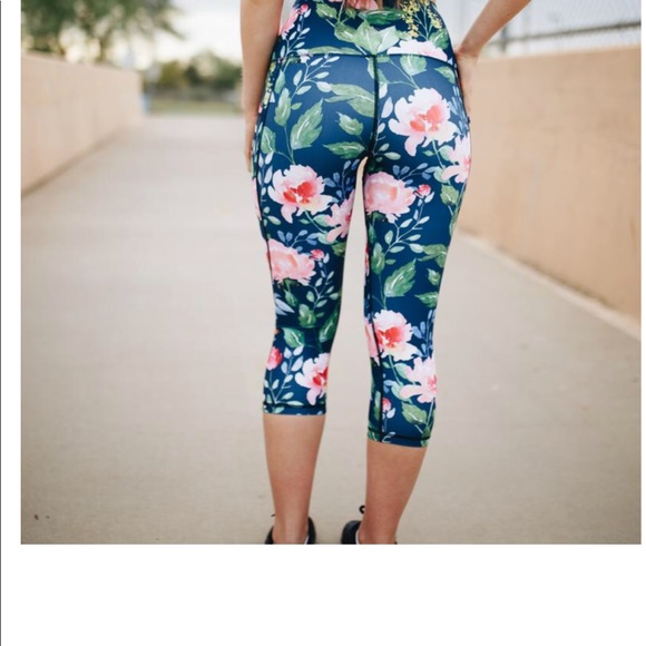 Senita Athletics High Waisted Capri - Bloom - Picture 5 of 8